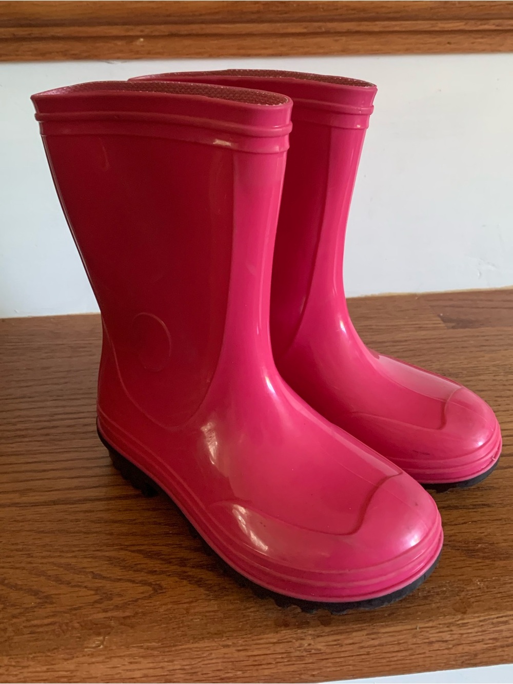 Girls Size 10 Pink Waterproof Rain Boots